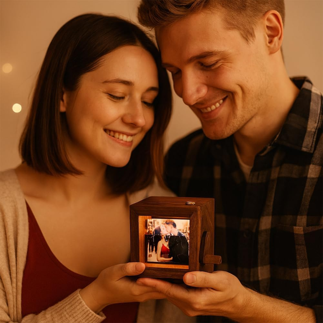 Caja de Fotos Giratoria